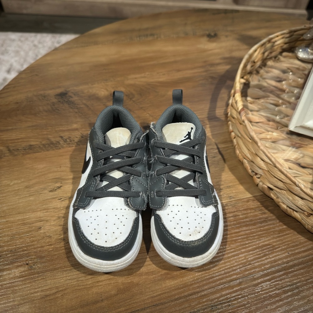 Kids Gray and White Sneakers
